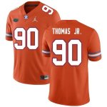 Men's Florida Gators #90 Chris Thomas Jr. NCAA Nike Orange Authentic Stitched College Football Jersey AIO7262JY